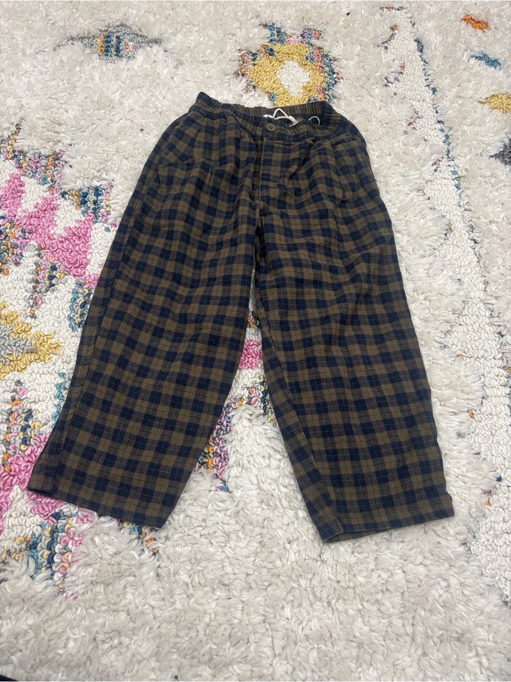 Zara Plaid Pants - Picture 1 of 2